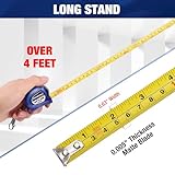 WORKPRO Keychain Tape Measure Set, 3 Pcs Inch/Metric Scale Easy Reading Mini Tape Measurement, 6FT Retractable Pocket Size Small Tape Measure for Engineer, Lightweight, ABS Protective Casing