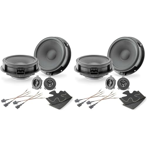 Focal Kit for Golf 6/Bora/Jetta MK6 09-14 - Includes Two Pairs of IS165VW Component 6.5" Speakers