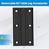 Virego Upgrade Removable RV Table Leg Accessories, Aluminum Alloy RV Table Leg Bracket, RV Accessories for Caravan Motorhome Yachts (Note: Only Applicable to Upgraded)