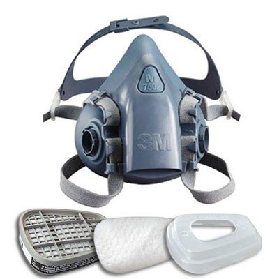 3M Respirators - 7500 Series Half Mask Paint Spray/Pesticide Respirator - Large