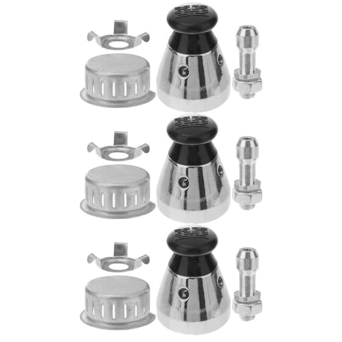 Garneck 3 Sets Pressure Cooker Jigger Valves Cookware Pressure Cookers Supplies Pressure Cooker Valves Pressure Cooker Parts Safety Valves High Pressure Aluminum Alloy Exhaust Rod