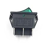 1PC KCD4-202N2 Rocker Switch - 15A 250VAC / 20A 125V, 6-Pin