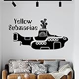 Yellow Submarine - Wall Art Decal Sticker [Lemon]