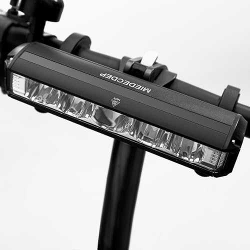 MIEDECDEP Super Bright 3250 Lumen LED Bike Light, USB Rechargeable Bicycle Headlight, Waterproof Daytime Running Light for Bike, MTB Off-Road & Commuter Cycling Safety