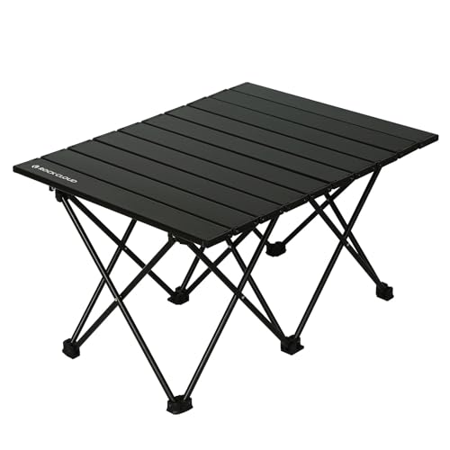 ROCK CLOUD Portable Camping Table Ultralight Aluminum Camp Table Folding Beach Table for Camping Hiking Backpacking Outdoor Picnic, Double Frame