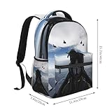 ZUIDSYI Airplane Aircraft Backpack Fighter Pilot Travel Laptop Backpacks Ruckasck Book Bags Plane School Bag for Boys Girls Kids Childrens Teenager