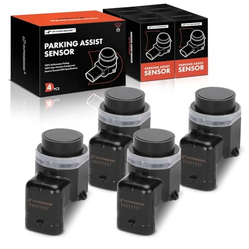 A-Premium 4-PC Reverse Backup Parking Assist Sensor Compatible with Audi & Volvo & Porsche Models-2016, XC60 2012-2015, Cayenne, S60, 911, XC70, Boxster, S80, Allroad, Replace# 4H0919275A