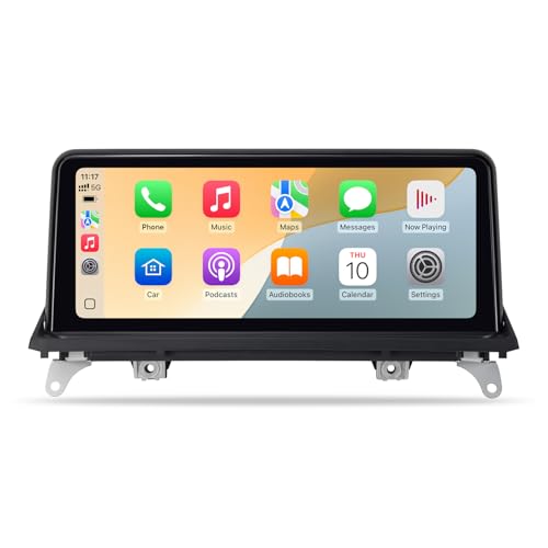 10.25" for BMW E70 CarPlay Screen Radio for BMW X5 X6 E70 E71 (2007-2010) CCC System| Wireless Android Auto & MirrorLink | Linux System|Bluetooth| Retains iDrive Controls