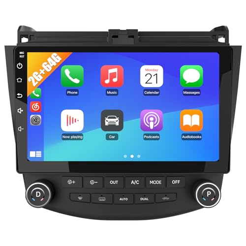 [2GB+64GB] Car Radio Stereo Android 13 for Honda Accord 7th 2003 2004 2005 2006 2007 with CarPlay Android Auto