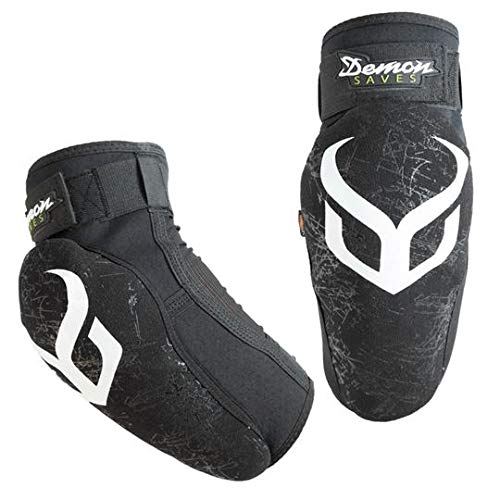 DEMON UNITED Hyper X D3O Elbow Pads- Mountain Bike Elbow Pads w/ D30 Impact Technology (Large)