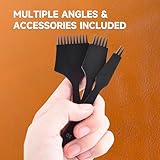 RONGXINGSHENG French Style Leather Stitching Chisel Set,Leather Punching tool Set,2/5/10 Pricking Irons for Exact 3.0mm Punching for Precise Punching (3.0mm)