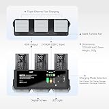 LIMETA 200W DJI Air 3/3S Intelligent Battery Charger, Three-Channel, Fast USB Charging Hub for Air 3/3S RC Drone, LED Display, App Connection, Discharge Function (Without Batteries)