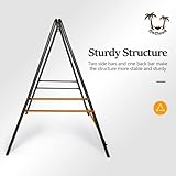 ONCLOUD Upgraded Hammock Chair Stand Metal Swing Stand Frame, Heavy Duty Steel Hammock Stand Only for Porch, Backyard, Indoor or Outdoor, Antique Bronze Finish