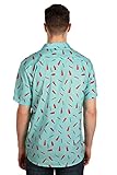 Tipsy Elves Men's Vacation Hot Sauce Summer Hawaiian Shirt Size Large