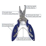 Pack of 201pcs Fishing Stainless Steel Split Rings 5 Sizes and Plier Set, Split ring capable of withstanding large tensile force and Fishing Plier Tool Kit for Saltwater Fishing Lure Connectors