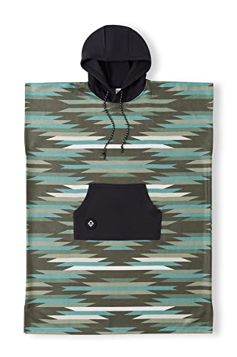 Nomadix Changing Poncho - M/L - Quick Dry & Absorbent Hooded Surf & Swim Poncho - Sewn Sides for Private Changing - Front Pocket Storage - Made from Post-Consumer Recycled Materials - Jackson Green