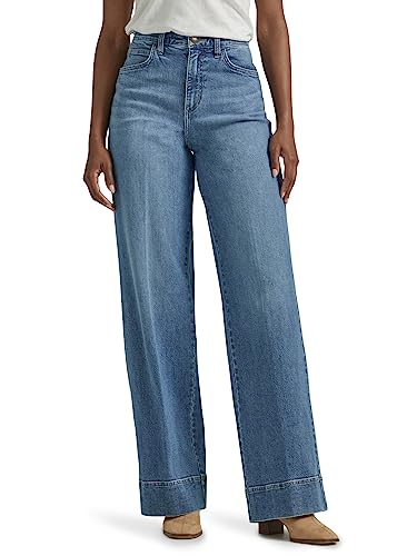 Lee Women's Legendary High Rise Trouser Jean, Elevated Retro, 14