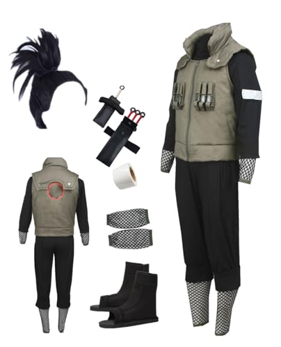 GDXMCCOS Anime Men's Cosplay Costumes Green vest Halloween suit (X-Large)