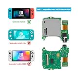 Compatible with Nintendo Switch, Replacement Game Card Cartridge Reader Slot with Headphones Jack Plug Port Repair Part for Switch with Tools