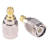 RFaha 4pcs TNC Male to SMA Female RF Coaxial Coax Adapter SMA to TNC Connector(F154-4)