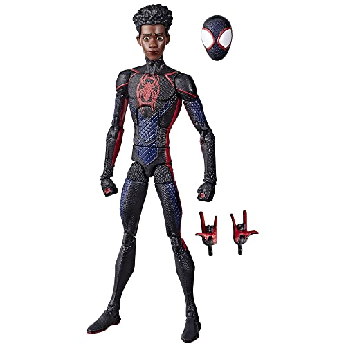 SPIDER-MAN Hasbro Marvel Legends Series Miles Morales 6-Inch Inspired Movie Action Figure Across The Verse (Part One) - 3 Accessories