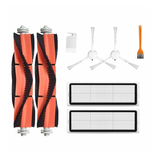 Vacuum Cleaner Replacement Parts,Main Side Brush,Water Tank,Mop Cloth,HEPA Filter Kit,Compatible for Xiaomi Mijia 1C/STYTJ01ZHM (Color : Package 6)