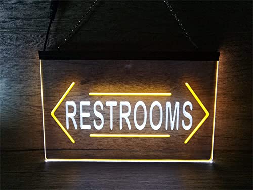 MekUk Neon Sign LED Led Neon Light Restroom Logo Neon Lights For WC Toilet Wall Decoration for Bar Pub Restaurant Christmas Gift (Size : 40x30cm)