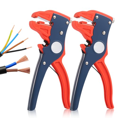 Quick Strip, 2024 New Quickstriper Wire Striper, Self Adjusting Wire Stripper, Multifunctional Wire Stripper Crimper Cable Cutter Pliers 2 in 1 Automatic Wire Stripper and Cutter (#A1, 2PCS)