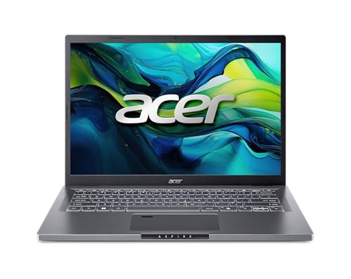 Acer Aspire 14 Laptop | 14.0" WUXGA 1920x1200 IPS | Intel Core 7 Processor 150U | NVIDIA GeForce RTX 2050 | 16GB DDR5 | 1TB SSD | Wi-Fi 6E | AI PC | Copilot Key | Fingerprint Reader | A14-51GM-771W