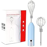 Egg Beater Whisk, Wireless Electric Multi-speed Control Rechargeable Batteries Balloon Whisk for Eggs, Milkshake Cream, Butter, Baby Food Fruits, Sauces and Soup for Kitchen,Camping,Party Gifts