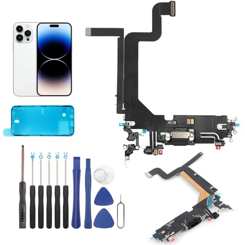 FKBAightccy Dock Connector for iPhone 14 Pro Max Charging Port Replacement for iPhone 14 Pro Max USB Charger Board Flex Cable Parts with Tools