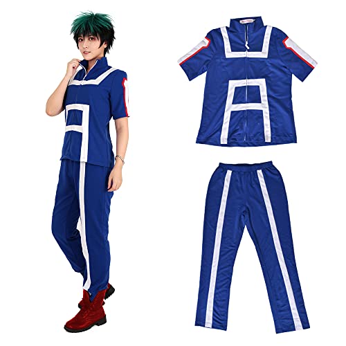 miccostumes Unise High School Gym Uniform Training Suit Cosplay Sportswear Outfit (Medium)