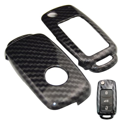 Rmote Key Fob Cover Case for Volkswagen VW Passat CC Tiguan Touareg Eos Golf GTI Jetta Beetle Rabbit 3 Buttons Fold Flip Key