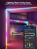 Govee 100ft RGBIC LED Strip Lights, Smart LED Lights Work with Alexa and Google Assistant, LED Lights for Bedroom WiFi App Control Segmented DIY Multiple Colors, Color Changing Light, NOT Waterproof