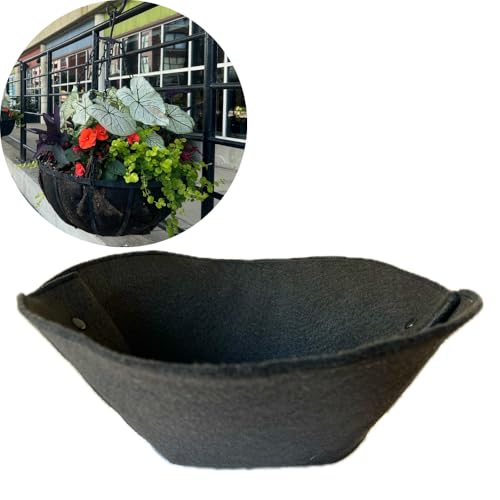 20 Inch Round Fabric Hanging Basket Liner Replacement - 20" Coconut Coco Liner Alternative for Hanging Planter Baskets EZ Swap Fabric Planter Liners for Flower Baskets. Enjoy 3+ Sesaons - U.S.A. Made