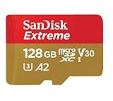 SanDisk Micro SDXC 128GB Extreme Memory Card (2 Pack) Works with DJI Drone Series Mini 4 Pro (SDSQXAA-128G-GN6MN) V30 A2 4K UHD UHS-I Bundle with (1) Everything But Stromboli MicroSD Card Reader