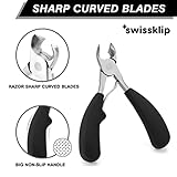 Swissklip Toenail Clippers | Heavy Duty Toe Nail Clippers I Toenail Clippers for Thick Nails I Big Toe Nail Clippers for Thick Toenails I Heavy Duty Nail Clippers for Thick Nail