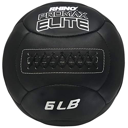 Champion Sports PRX6 Rhino Promax Elite Slam Balls, 6 lb, Soft Shell with Non-Slip Grip, Medicine Wall Exercise Ball for Weightlifting, Plyometrics, Cross Training, & Home Gym Fitness