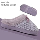 WateLves Girls Slippers Kids Slip On Winter House Shoes Anti-Slip Soft Coral Fleece Slipper for Indoor & Outdoor(Purple,30/31)