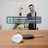 Tracker Air Tags-2 Pack: Smart Key Finder Work with Apple Find My (iOS only), Luggage Tracker Item locators for Kids Dog Pet Wallet Suitcase, Bluetooth Tracking Device for Home Outdoor Travel Hiking