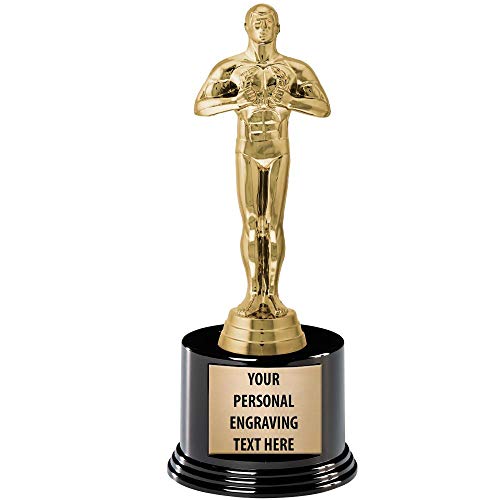 Crown Awards Gold Award Ceremony Trophy, Measures 8.5" and Features Your Free Engraving, Prime