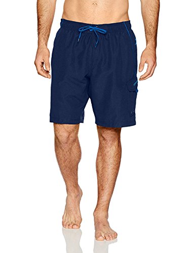 Speedo mens Swim Trunk Knee Length Marina ii volley 20 , Speedo Navy, Large US