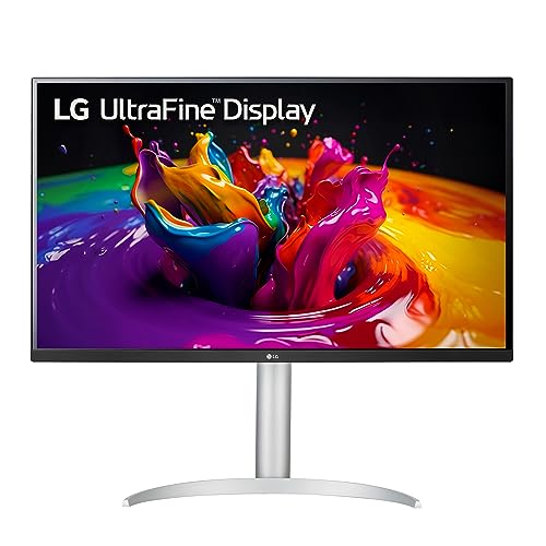 LG 32UP83AK-W 32-inch Ultrafine 4K UHD (3840 x 2160) IPS Computer Monitor, 60Hz, HDR10, Built-in Speaker, Reader Mode, HDMI, DisplayPort, USB Type-C 60W PD, Tilt/Height/Pivot Adjustable Stand, White