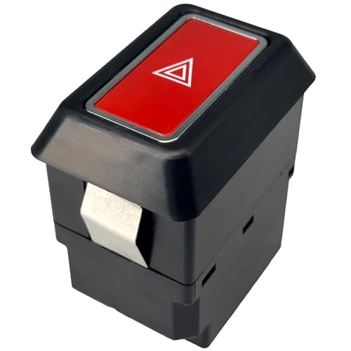 MecXora Hazard Warning Switch Compatible With Mercedes W123 C123 S123 R107 C107 (1976-1989) – Compatible with 200D 230E 280CE 280SL 300TD 350SLC 450SL & More – Coupe, Saloon, Estate Replace 1238200205