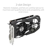 ASUS Dual NVIDIA GeForce RTX 3050 6GB OC Edition Gaming Graphics Card - PCIe 4.0, 6GB GDDR6 Memory, HDMI 2.1, DisplayPort 1.4a, 2-Slot Design, Axial-tech Fan Design, 0dB Technology, Steel Bracket