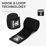 Elbow Wraps for Weightlifting (1 Pair) - 50" Elastic Elbow Braces for Weight Lifting - Elbow Support for Bench Press, Powerlifting, Fitness, & Gym Workout - Gym Elbow Straps Weightlifting (Black)