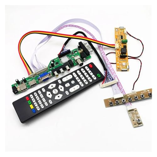 Xqscvqwfa D3663LUA V56 V59 Universal DVB-T2/DVB-T LCD Digital TV Driver Board Kit for 18.5 Inch 30pin LVDS 1366x768 LED LCD Screen 3663