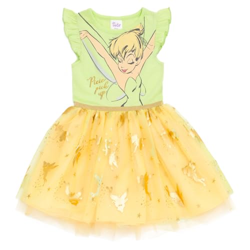 Disney Classics Tinker Bell Toddler Girls Tulle Dress Green Tinkerbell 4T