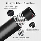 EVIL ENERGY 5/8" Silicone Heater Hose Radiator Coolant Hose Straight SAE J20R3 CLASS-A 60PSI 10FT Black