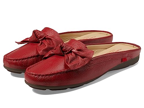 Marc Joseph New York Diane Street - Shoes for Women - Leather Upper - Slip-on Style - Synthetic Outsole Red Grainy 9.5 M